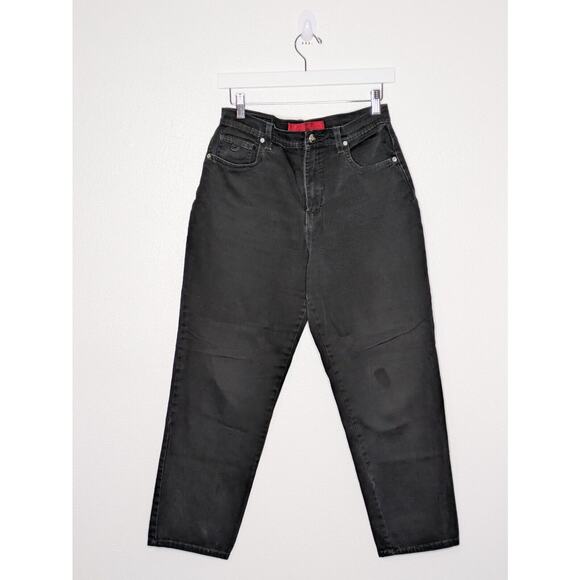 Gloria Vanderbilt Amanda Jeans Women's 10 Black Denim Stretch Straight Leg - Picture 1 of 8